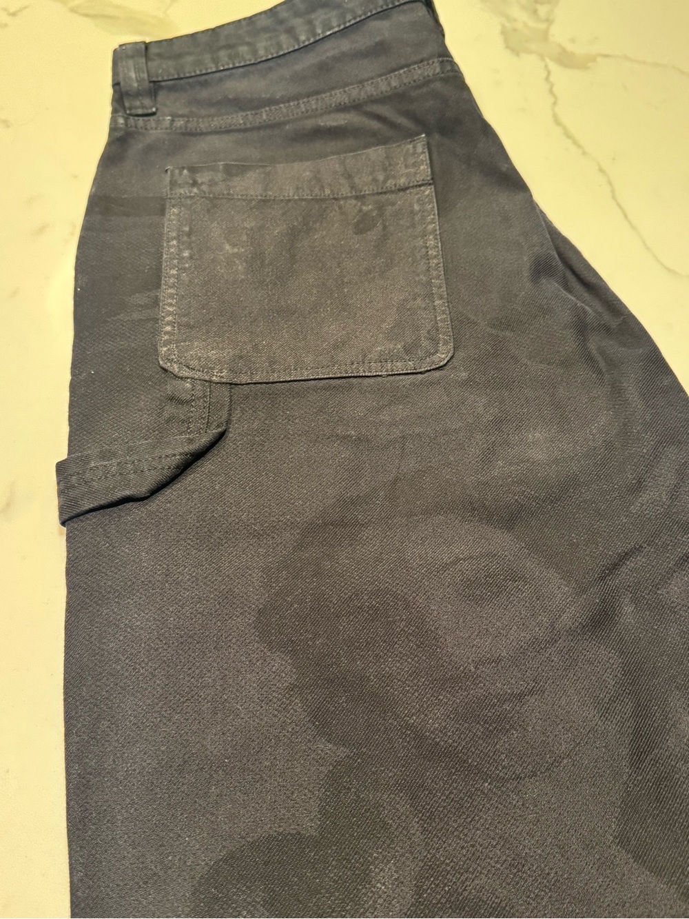 Stussy Men's Venus Black Cargo Pants with Utility Pocket